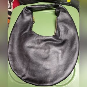Vince Camuto Black Leather Hobo Bag
